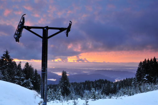 Mt Seymour Winter Sunrise, North Vancouver, British Columbia